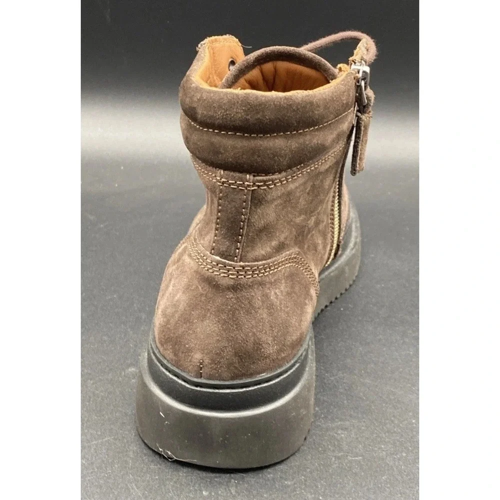 Aquatalia Dante Waterproof Mens Brown Suede Casual Dress‎ Boots. Size 11